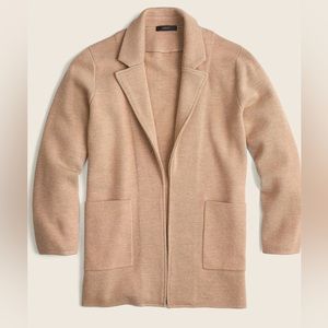 J.Crew Open Front Sweater Blazer Heather Khaki XS